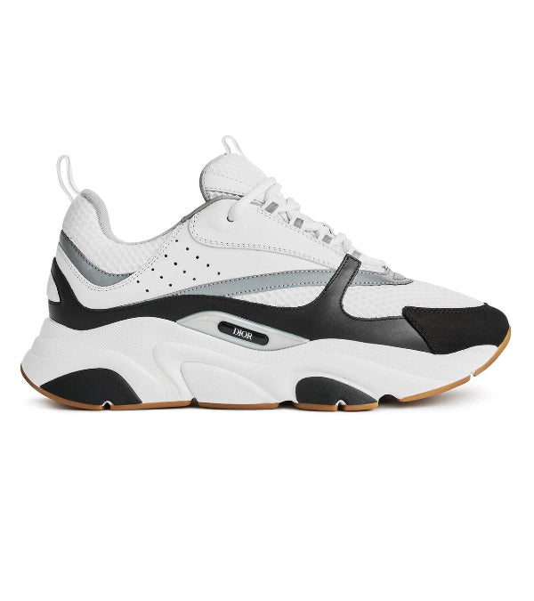 Dior B22 Black White Silver Trainer