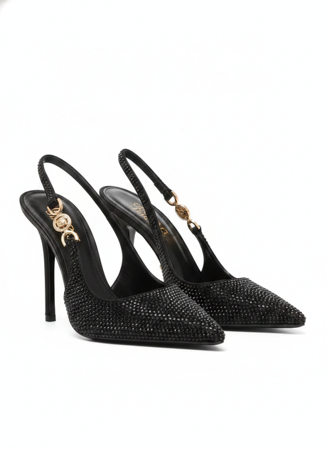 Versace Medusa '95 crystal slingback pumps — чифт