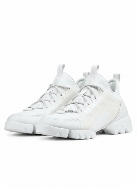 Dior D-Connect Technical Fabric White Sneaker — чифт