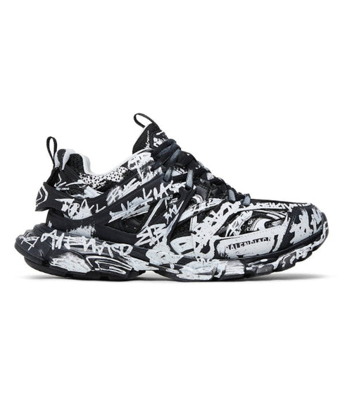 Balenciaga Track Grafitti Mesh 'White/Black'