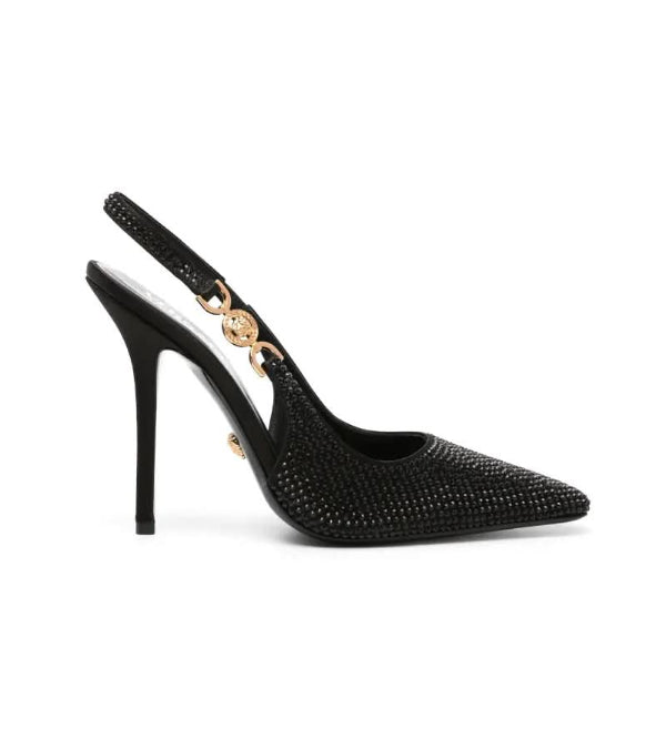 Versace Medusa '95 crystal slingback pumps